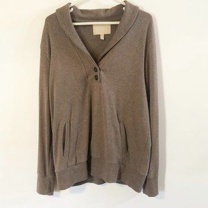Banana Republic Brown Sweatshirt with pockets XL